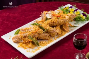 Bề bề rang muối thơm ngon nức mũi, thịt ngọt đậm đà.