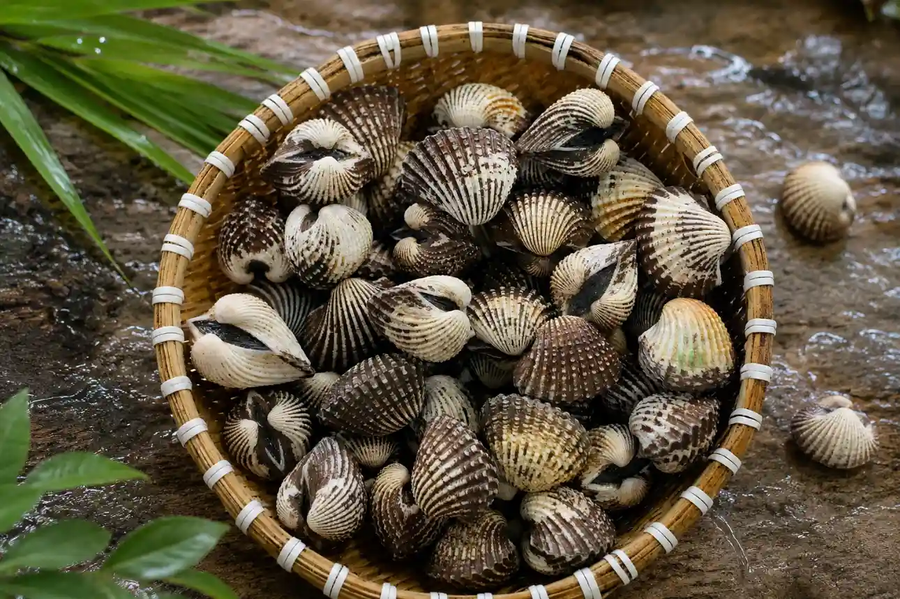 Sò huyết tươi sống, hải sản bổ dưỡng với vị ngọt đậm đà từ biển