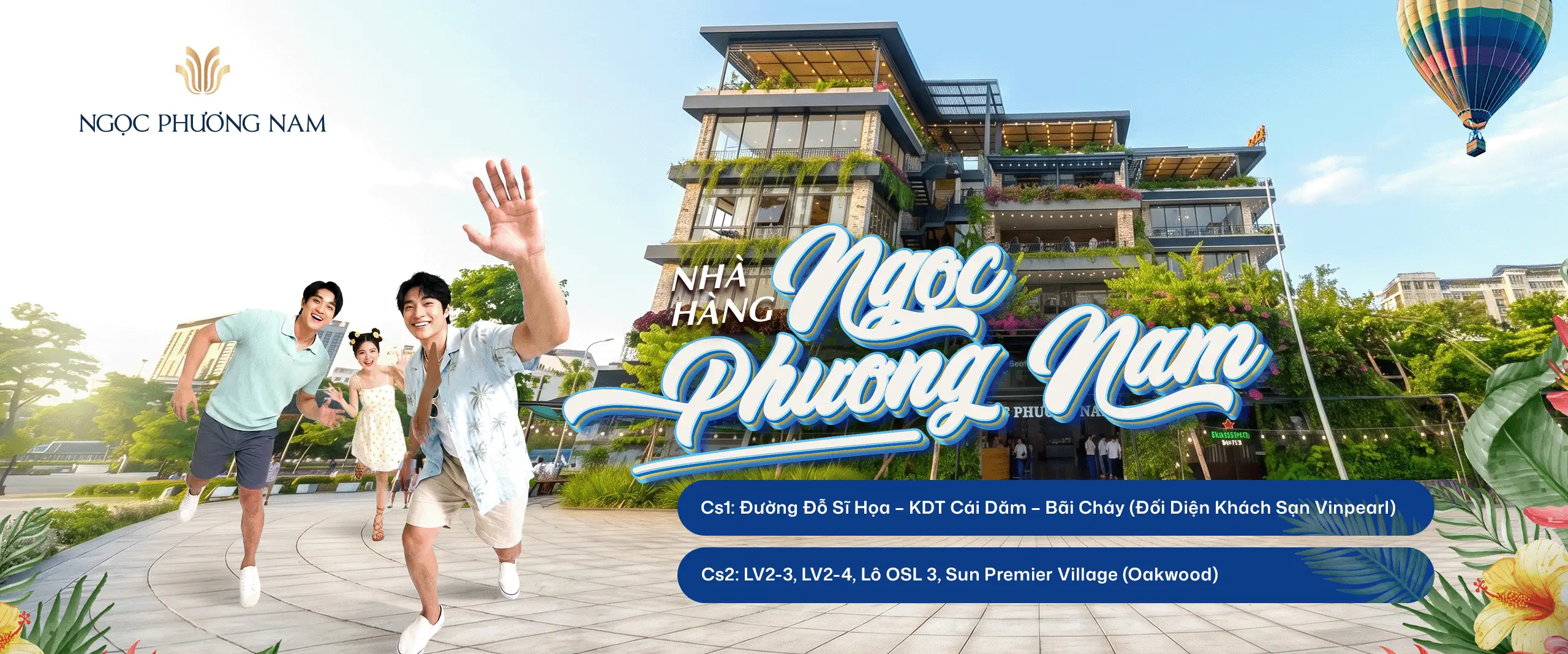 Thưởng thức hải sản tươi sống & món Việt truyền thống tại Ngọc Phương Nam Hạ Long. Không gian sang trọng, view vịnh biển Bãi Cháy. Đặt bàn ngay!
